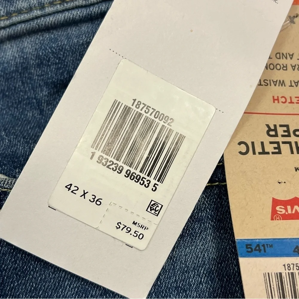 Levi’s 541 Athletic Taper Denim Jeans Size 42 x 36